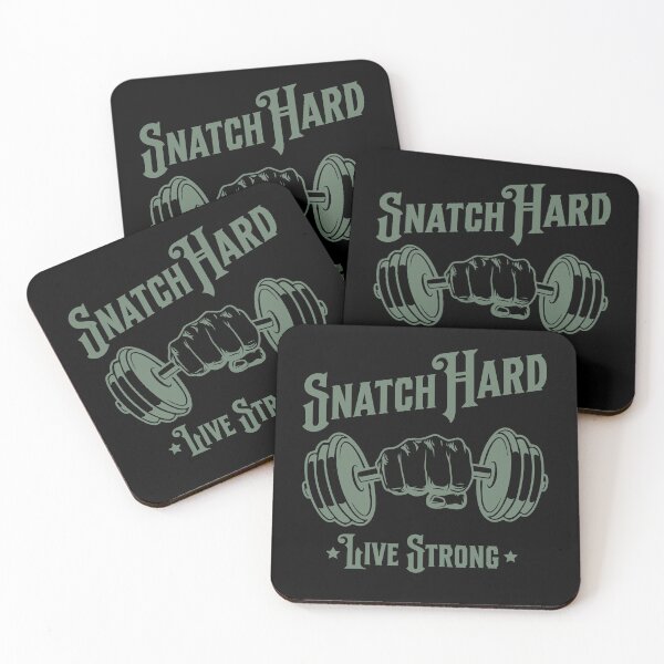 Item preview, Snatch Hard Live Strong Snatches Gift Idea Workout Gym designed and sold by HosvPrint .s.