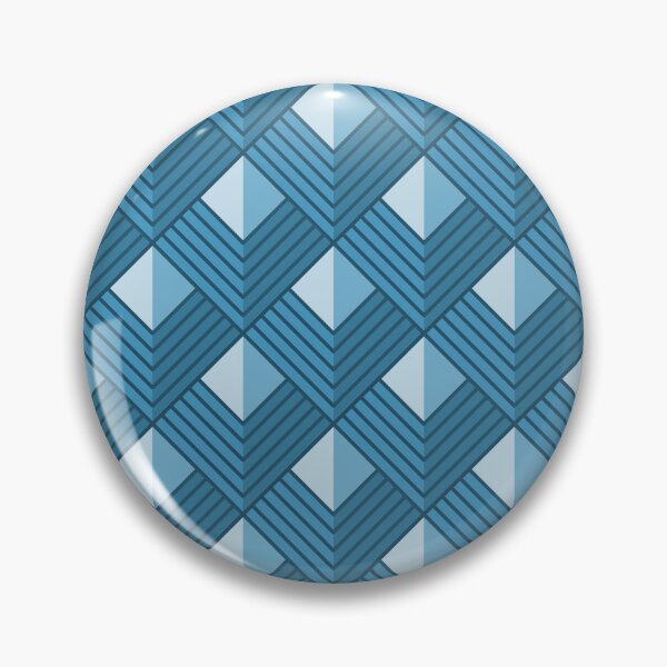 Item preview, Mid-Century Modern Half-Tone Diamonds - Blue Moon designed and sold by IronCrip.