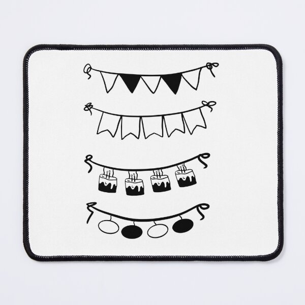 Item preview, Chic Bunting: Minimalist Black & White Line Art designed and sold by RM-Journey.