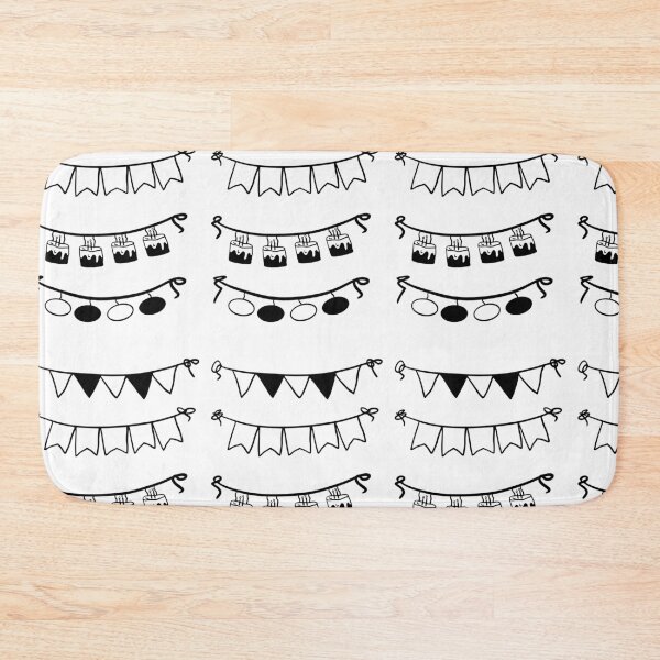 Item preview, Chic Bunting: Minimalist Black & White Line Art designed and sold by RM-Journey.