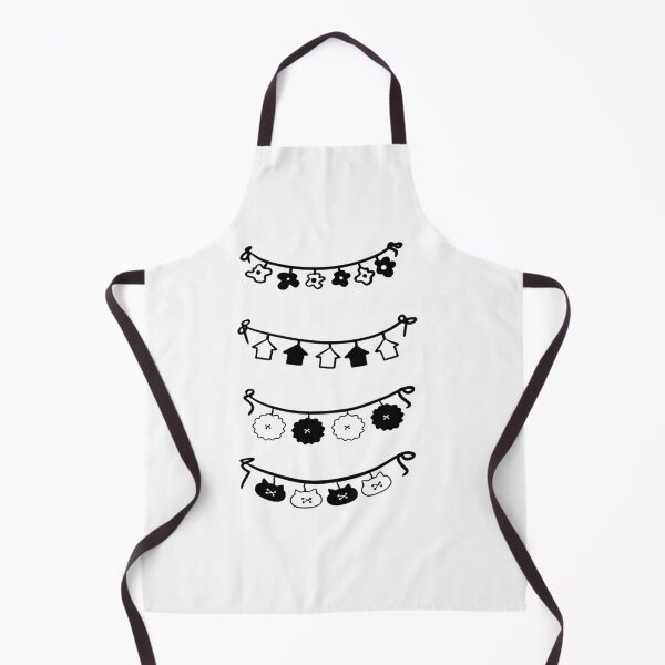Item preview, Elegant Bunting: Minimalist Black & White Sketches designed and sold by RM-Journey.