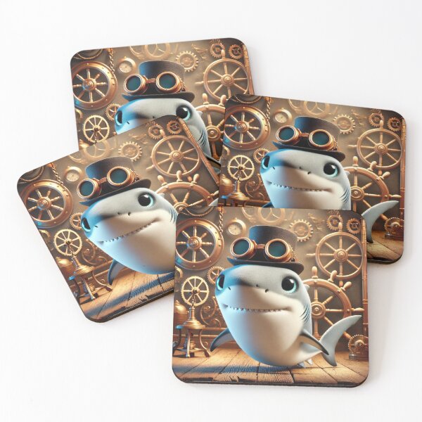 Item preview, Steampunk Oceanic Whitetip Shark designed and sold by Sillytoe.