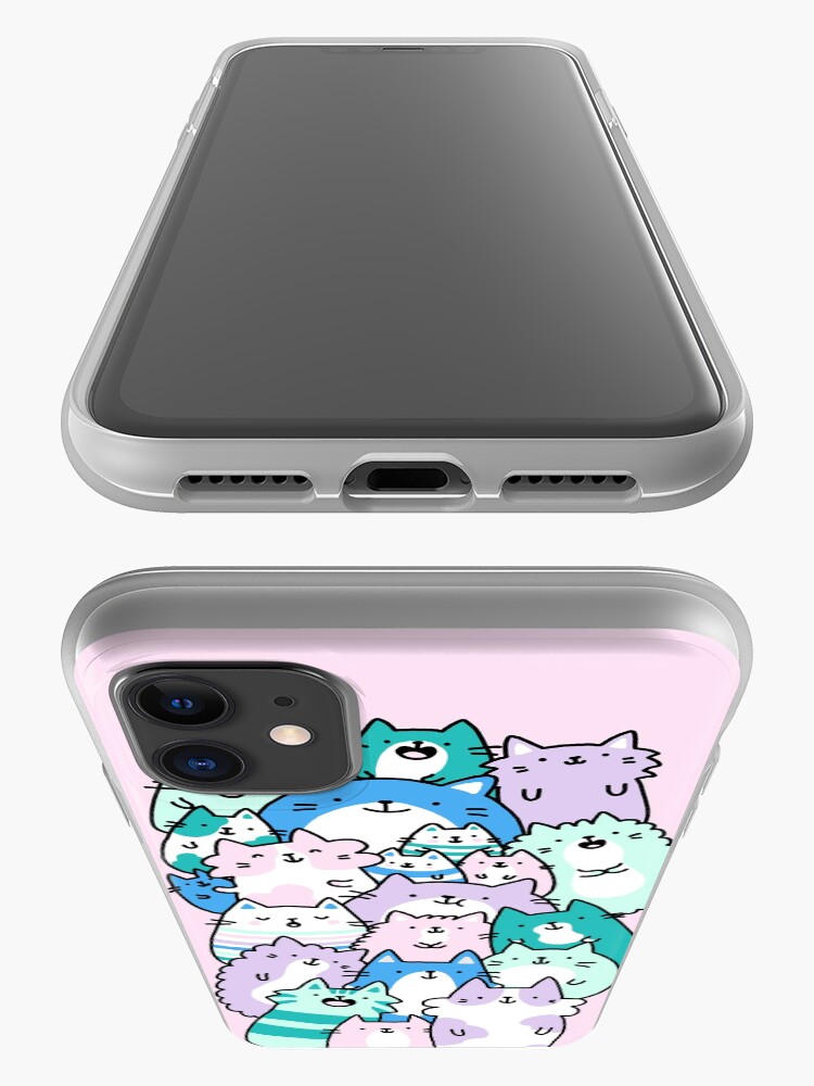 Alternate view of Pastel Pile Of Cats iPhone Case & Cover