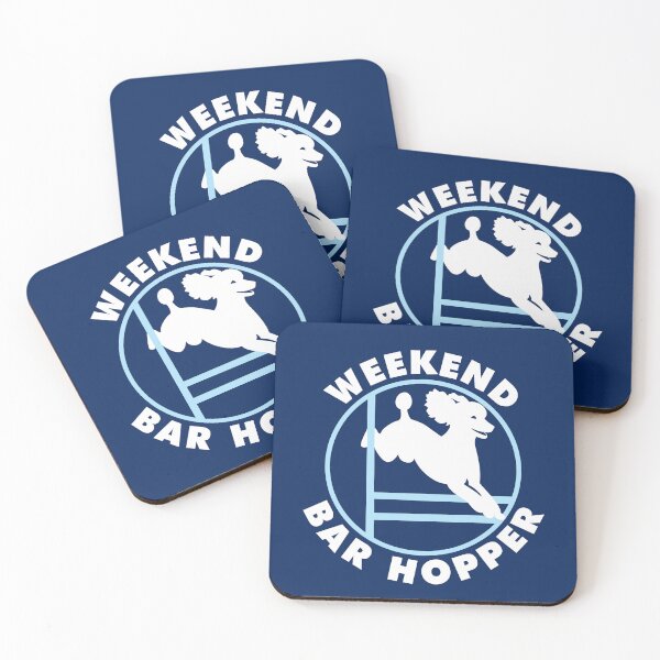 Item preview, Weekend Bar Hopper | Poodle Agility Dog | NickerStickers® on Redbubble designed and sold by NickerStickers.