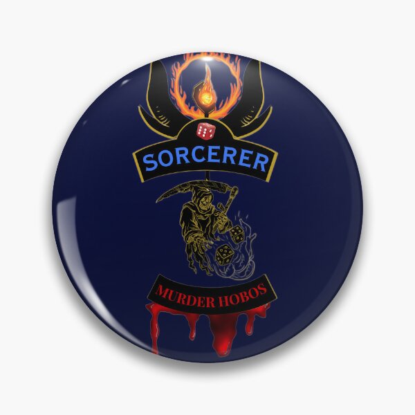 Item preview, Sorcerer. Murder Hobos. Biker Patch Style designed and sold by Ferndragons.
