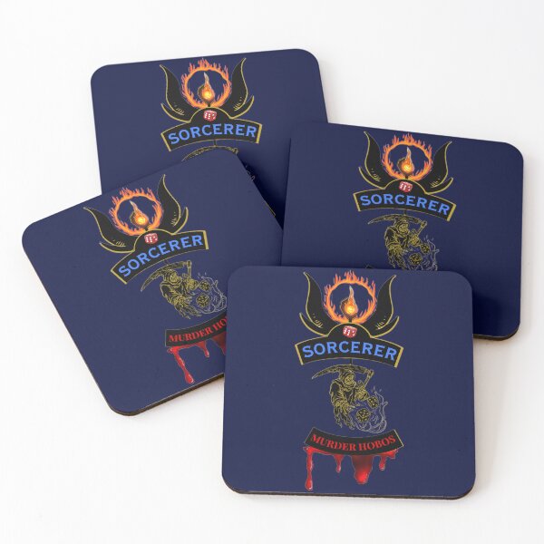 Item preview, Sorcerer. Murder Hobos. Biker Patch Style designed and sold by Ferndragons.