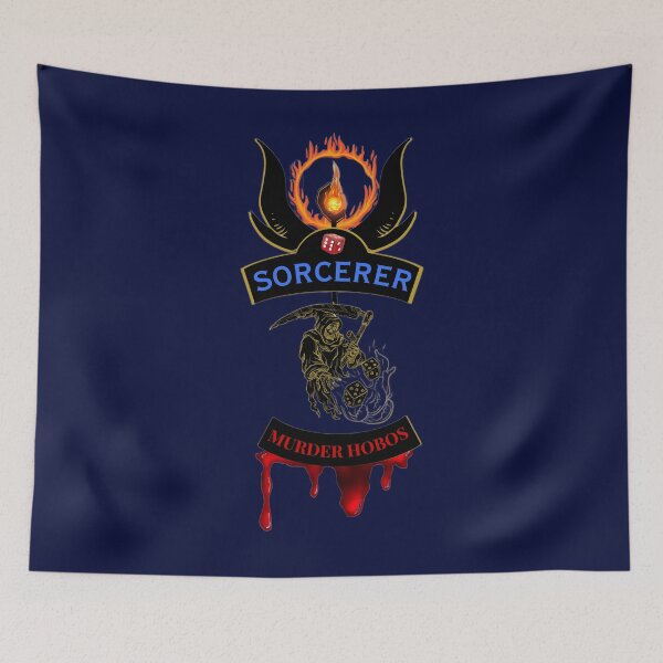 Item preview, Sorcerer. Murder Hobos. Biker Patch Style designed and sold by Ferndragons.