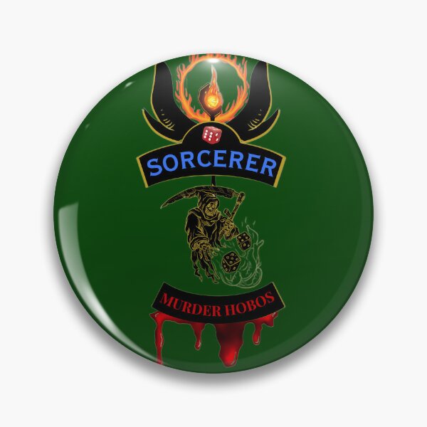 Item preview, Sorcerer. Murder Hobos. Biker Patch Style designed and sold by Ferndragons.