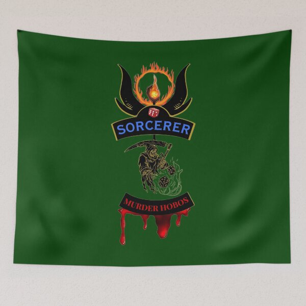 Item preview, Sorcerer. Murder Hobos. Biker Patch Style designed and sold by Ferndragons.