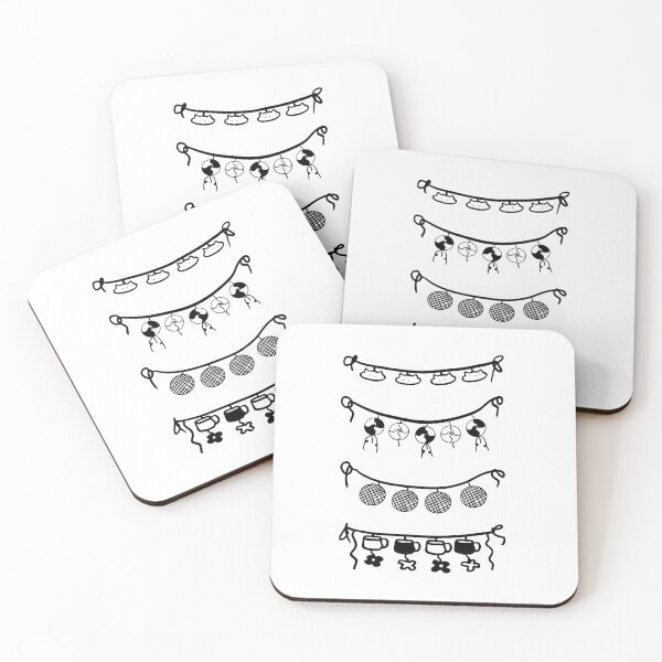 Item preview, Timeless Party Decor: Minimalist Bunting Art designed and sold by RM-Journey.