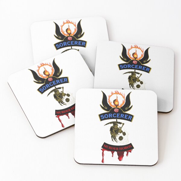 Item preview, Sorcerer. Murder Hobos. Biker Patch Style designed and sold by Ferndragons.