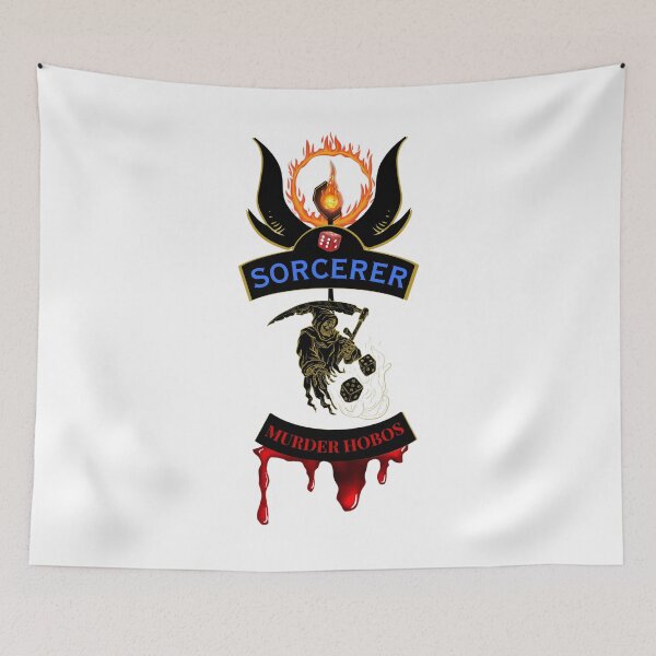 Item preview, Sorcerer. Murder Hobos. Biker Patch Style designed and sold by Ferndragons.