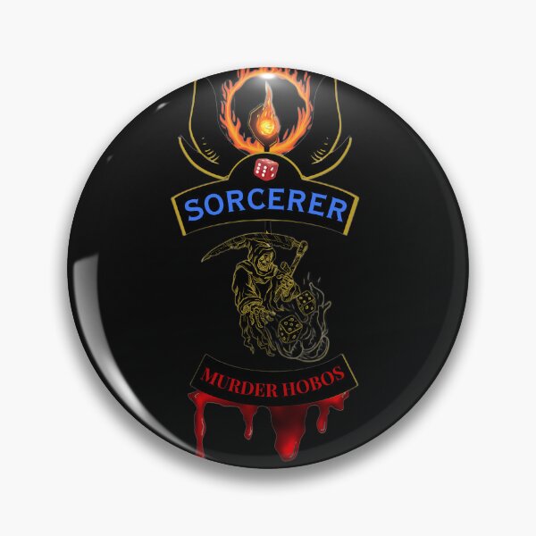 Item preview, Sorcerer. Murder Hobos. Biker Patch Style designed and sold by Ferndragons.