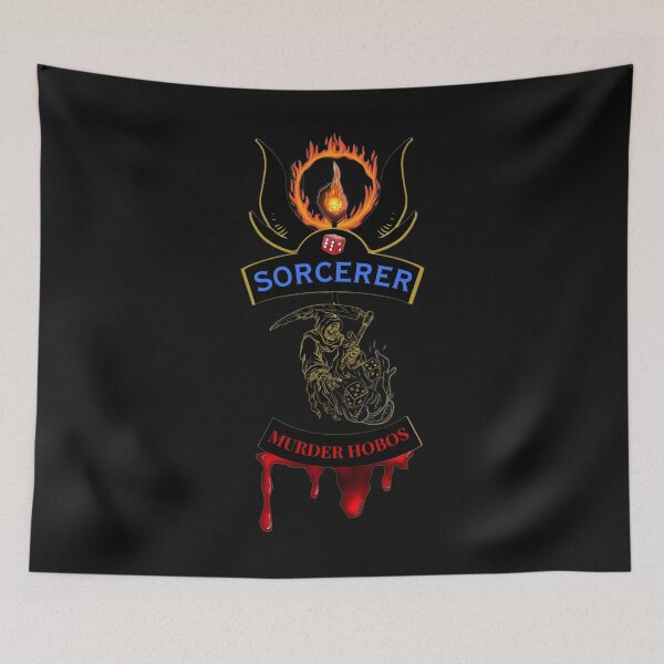 Item preview, Sorcerer. Murder Hobos. Biker Patch Style designed and sold by Ferndragons.