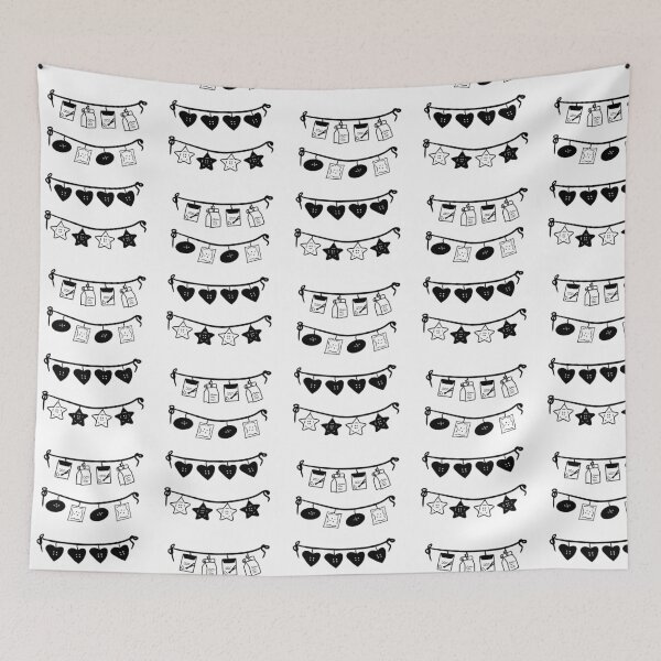 Item preview, Decorative Bunting: Minimalist Black & White Illustrations designed and sold by RM-Journey.