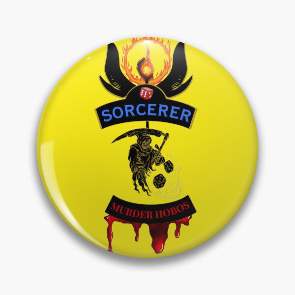 Item preview, Sorcerer. Murder Hobos. Biker Patch Style designed and sold by Ferndragons.