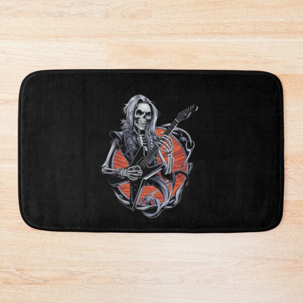 Item preview, Skeleton Rock Guitarist in Fiery Music Scene designed and sold by love3617.