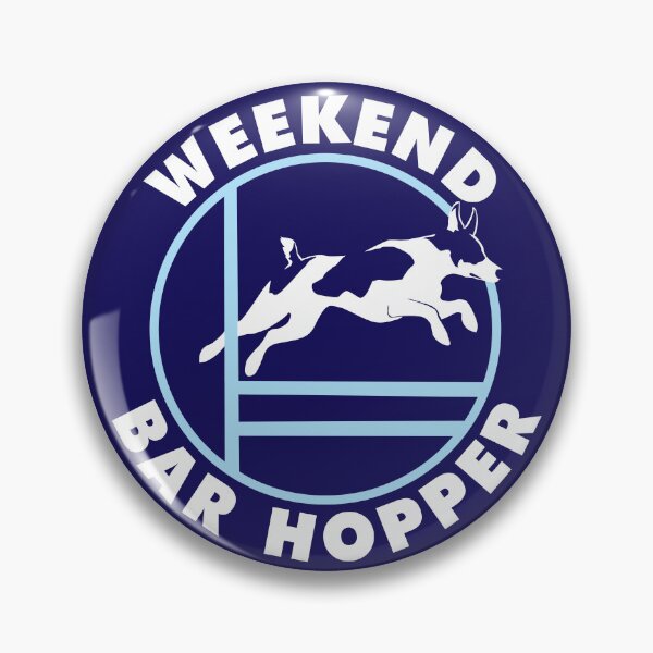 Item preview, Weekend Bar Hopper | Rat Terrier Agility Dog | NickerStickers® on Redbubble designed and sold by NickerStickers.