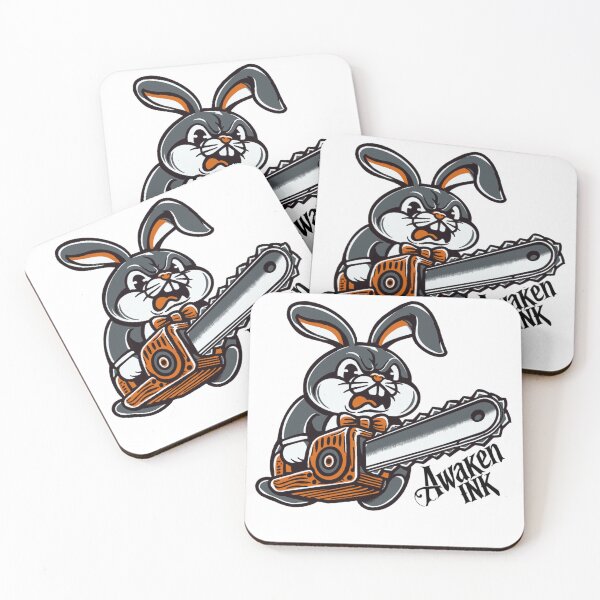Item preview, Chainsaw rabbit by awaken ink tattoos designed and sold by Awakenink.