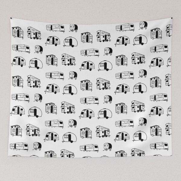Item preview, Caravanas elegantes: bocetos en blanco y negro designed and sold by RM-Journey.