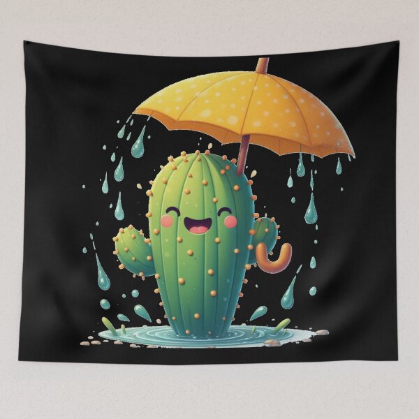 Item preview, Cactus in the rain designed and sold by JALNERVION SHOP.