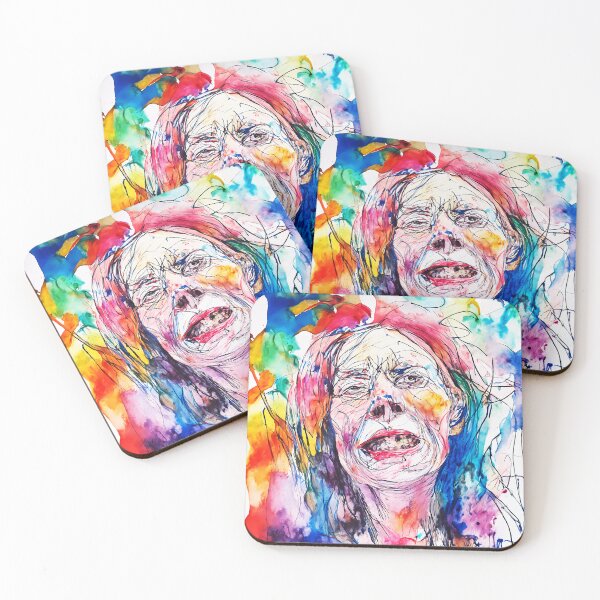 Item preview, Creative Scribbles: Vibrant Watercolor Painting of an Ugly Woman designed and sold by soulfulpalette.