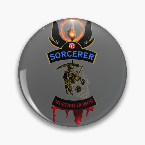 Item preview, Sorcerer. Murder Hobos. Biker Patch Style designed and sold by Ferndragons.
