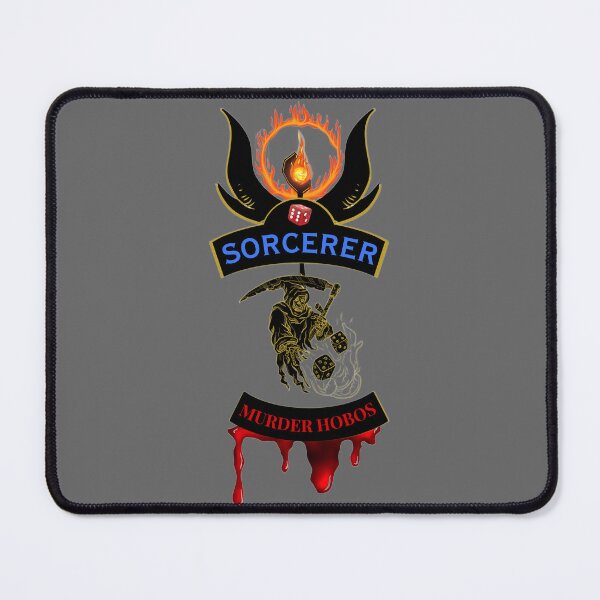 Item preview, Sorcerer. Murder Hobos. Biker Patch Style designed and sold by Ferndragons.