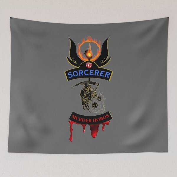 Item preview, Sorcerer. Murder Hobos. Biker Patch Style designed and sold by Ferndragons.