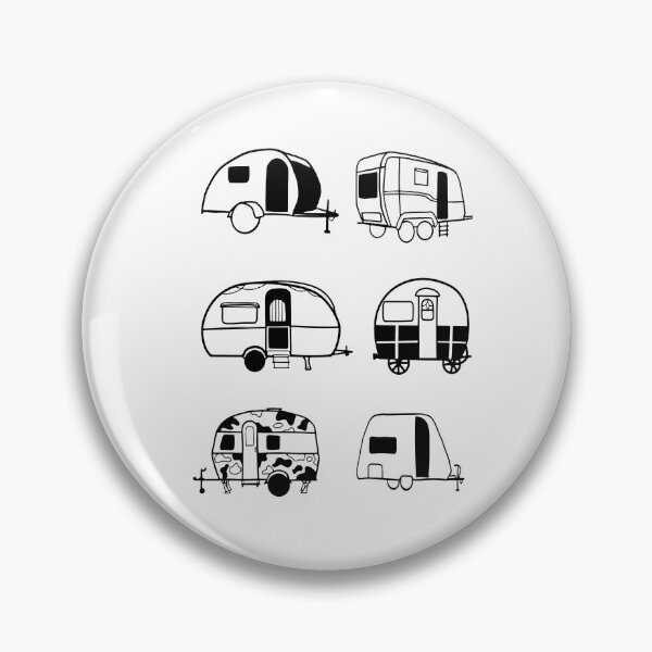 Item preview, Modern Caravans: Clean Black and White Illustrations designed and sold by RM-Journey.