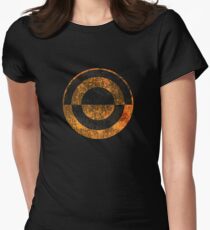 Crimson Dawn - Distressed Women's Fitted T-Shirt