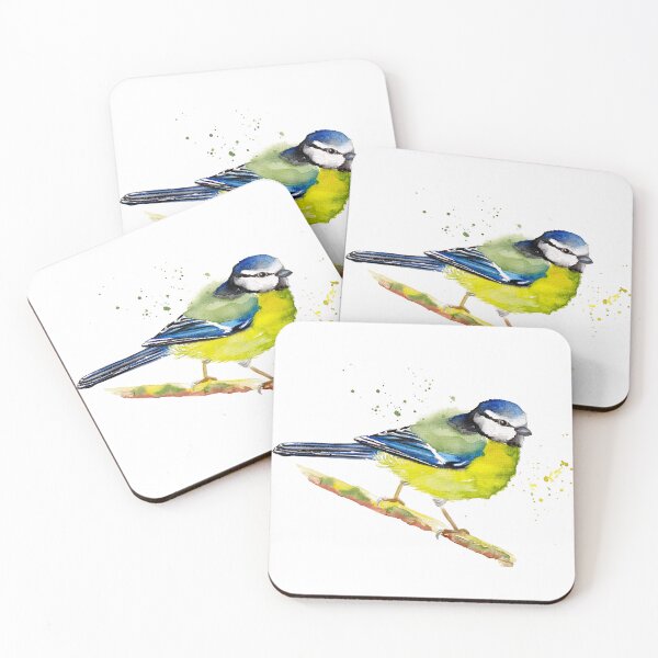 Item preview, Bluetit Watercolor designed and sold by EwieEnte.