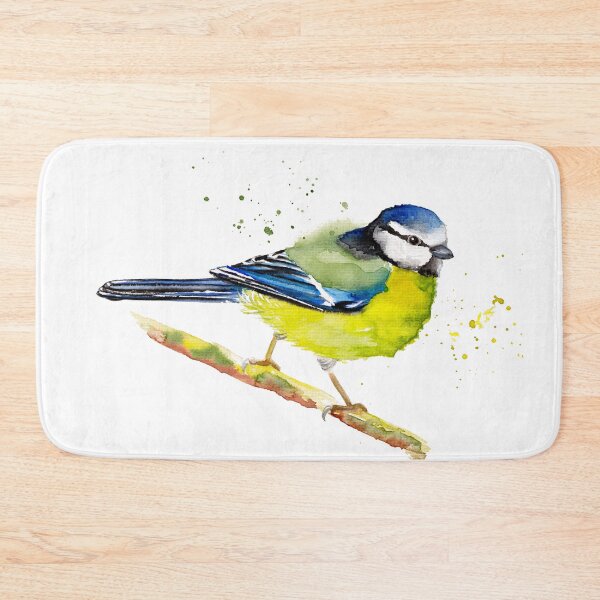 Item preview, Bluetit Watercolor designed and sold by EwieEnte.