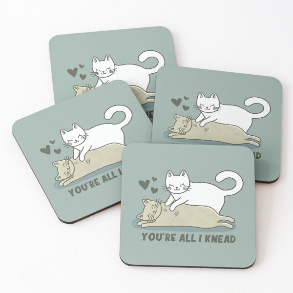 Item preview, You're All I Knead Cat Valentine's Day designed and sold by HowToCanadian.