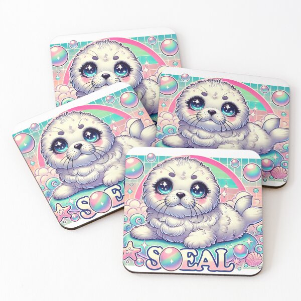 Item preview, Linda Foca chibi colorida designed and sold by JonelleTshirts.