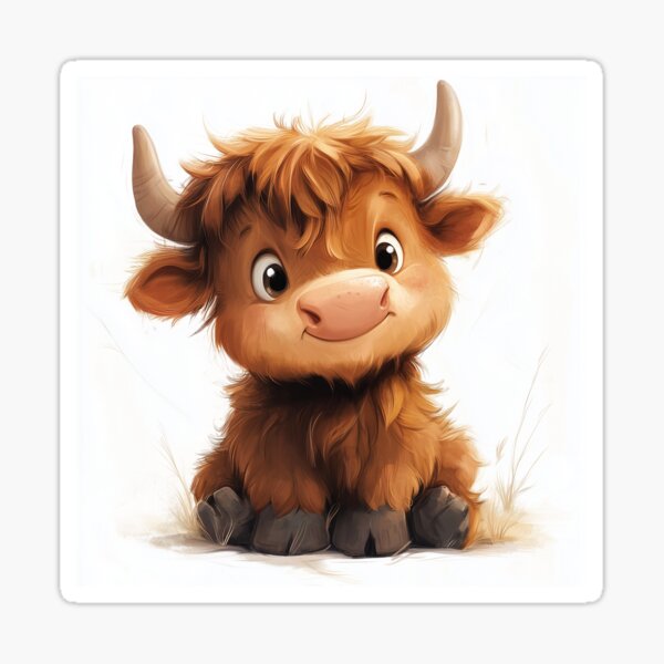Item preview, Cute Highland Cow designed and sold by Artallu.