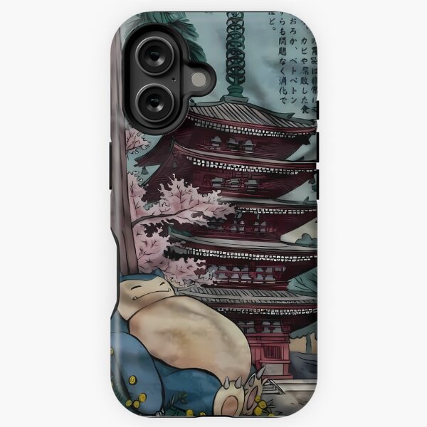 Vista previa del artículo con la obra «Snorlax durmiendo cerca de un templo», diseñado y vendido por mr-nuggy.
