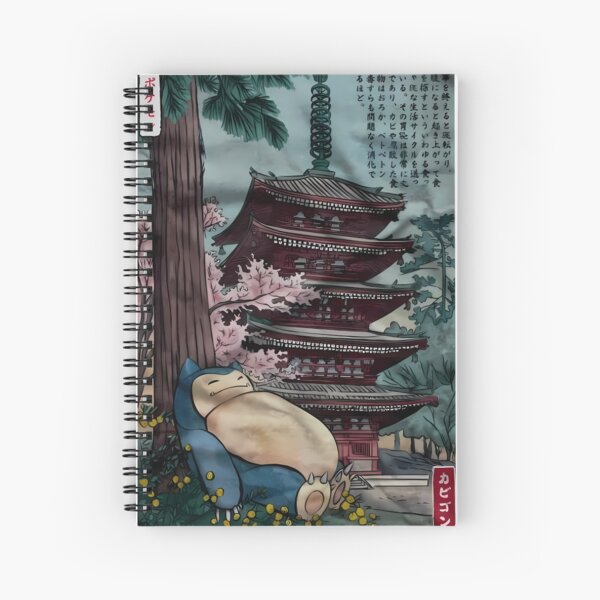Item preview, Snorlax sleeping near a temple designed and sold by mr-nuggy.