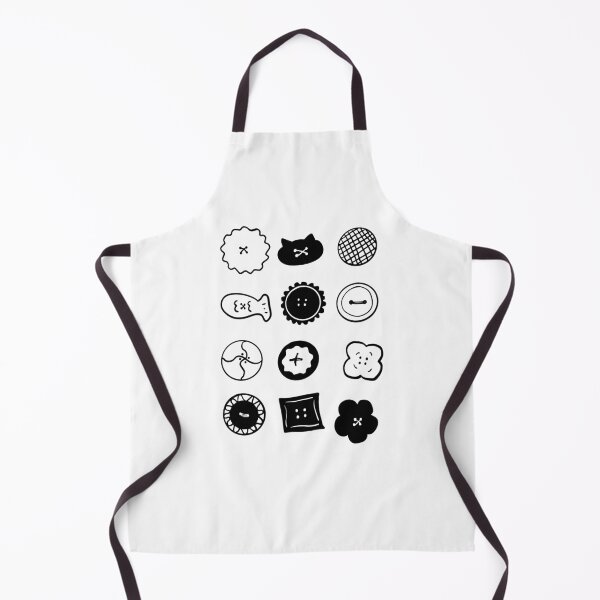 Item preview, Charming Buttons: Black & White Minimalist Art designed and sold by RM-Journey.