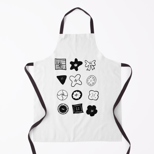 Item preview, Buttoned Up: Simple and Cute Line Drawings designed and sold by RM-Journey.