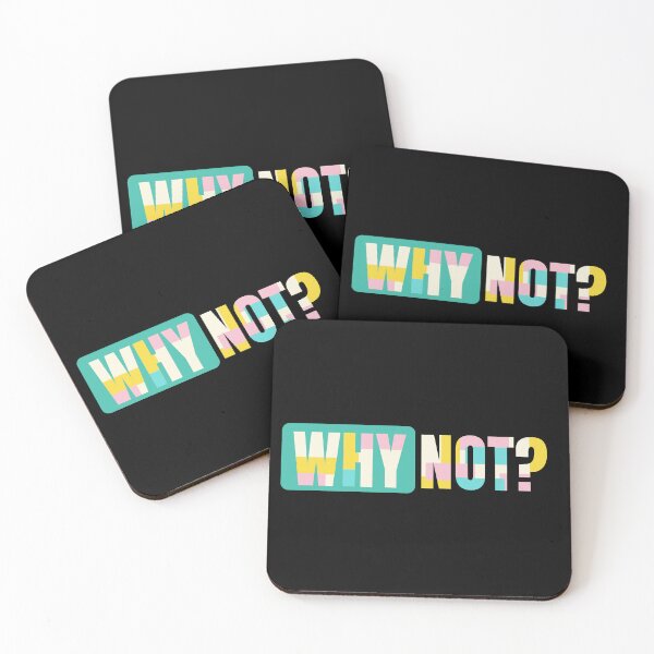 Item preview, Colorful Typography Design | Fun and Modern Why Not? Letters designed and sold by magenta-dream.