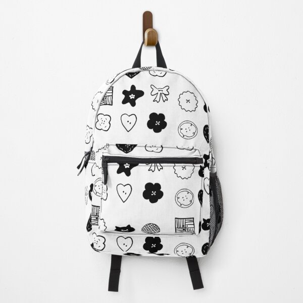 Item preview, Playful Buttons: Minimalist Black & White Doodles designed and sold by RM-Journey.
