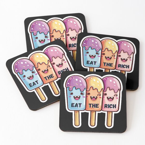 Item preview, EAT THE RICH, ANTICAPITALISM FUNNY GIFTS  designed and sold by FelkMariShop.