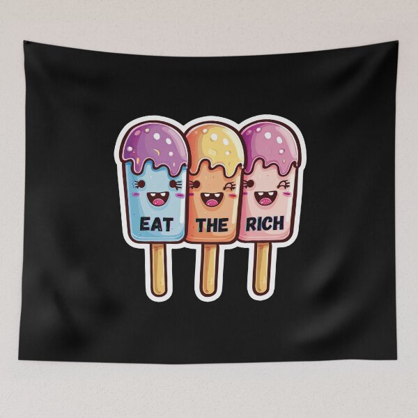 Item preview, EAT THE RICH, ANTICAPITALISM FUNNY GIFTS  designed and sold by FelkMariShop.