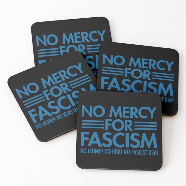 Artikelvorschau, NO MERCY FOR FASCISM - No tRump - No KKK - No Fascist USA - blue entworfen und verkauft von Thelittlelord.
