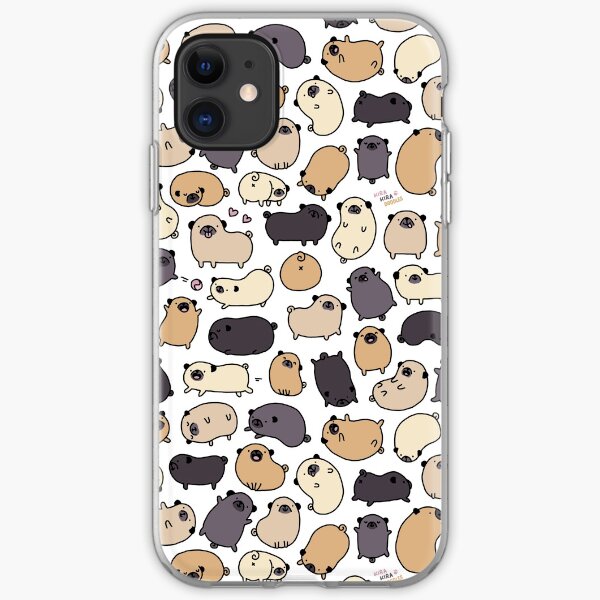 Pug Life Doodle iPhone Soft Case