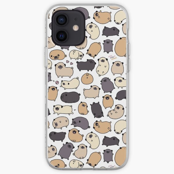 Pug Life Doodle iPhone Soft Case