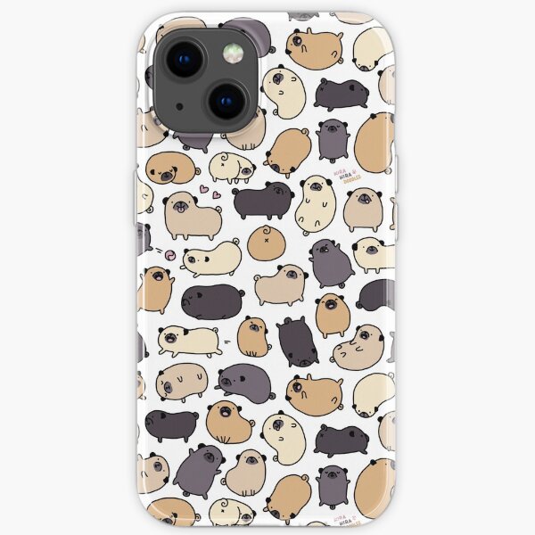 Pug Life Doodle iPhone Soft Case