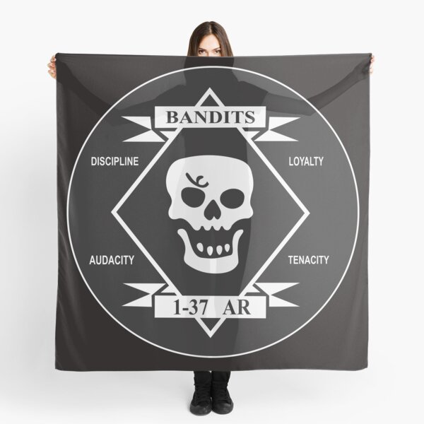 The Bandits - 1st Battalion - 37th Armor Regiment (Clean Style) Scarf
