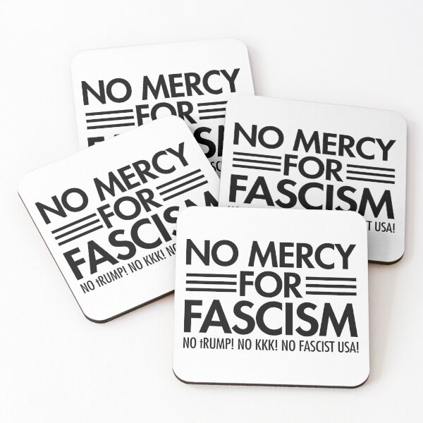 Artikelvorschau, NO MERCY FOR FASCISM - No tRump - No KKK - No Fascist USA - black entworfen und verkauft von Thelittlelord.
